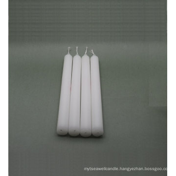 Handmade Hard Paraffin Wax Tearless White Taper Candles